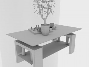 coffee table podium Modelo 3D