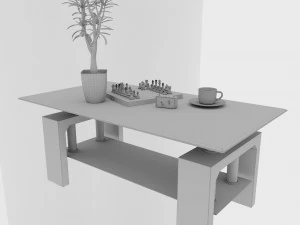 coffee table podium 3D Model