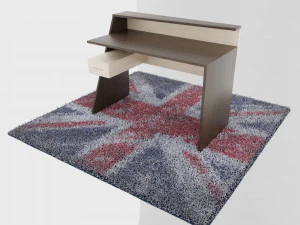 computer desk clint 3D Model