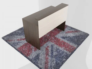 computer desk clint 3D Model