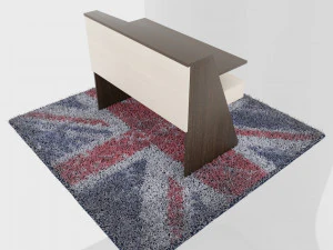 computer desk clint 3D Model