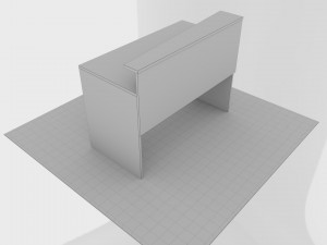 computer desk clint Model 3D