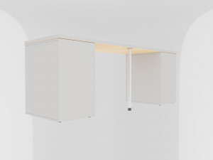table ikea linnmonalex white 3D Модель