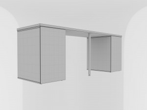 table ikea linnmonalex grey-brown Modelo 3D