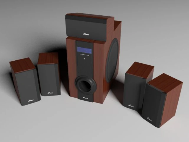 sound system 3ds 3D Model .c4d .max .obj .3ds .fbx .stl .blend 