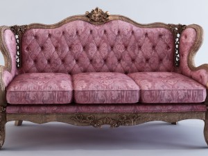 italian classic sofa Modello 3D