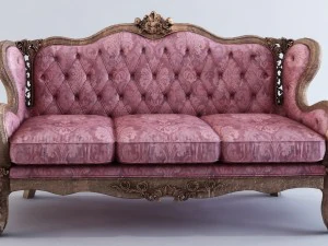 italian classic sofa 3D Model