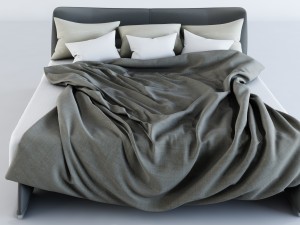 bed fulham by molteni 3D Модель