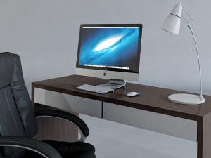 work desk and chair 3D Model