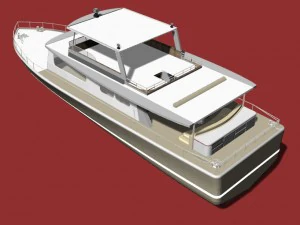 yacht di cristallo Modello 3D