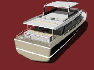 crystall yacht 3D Model