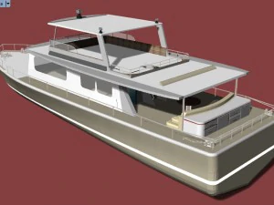 crystall yacht 3D Model
