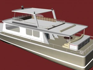 crystall yacht 3D Model