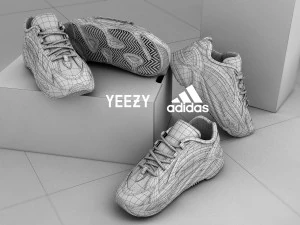 adidas yeezy boost 700 v2 static cgi 3D Model