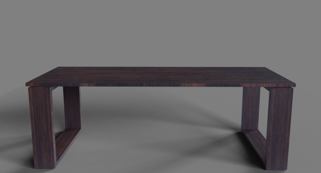 wenge hardwood table 3D 모델 .c4d .max .obj .3ds .fbx .stl .blend 