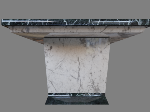 marble table updated Modello 3D