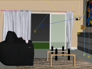 living room quality Modelo 3D