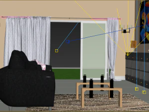 living room quality 3D Model
