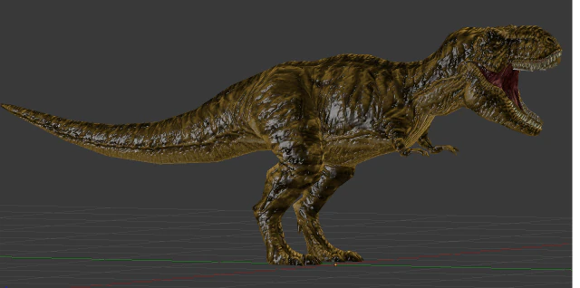 t-rex rigged 3D Model .c4d .max .obj .3ds .fbx .stl .blend 