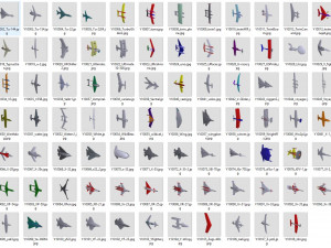 pack low poly airplanes 3D Model
