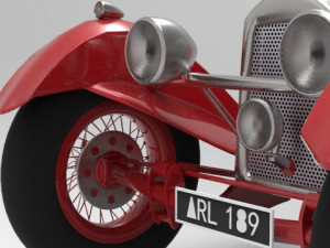 old car - hrg sport 1984 classic Model 3D