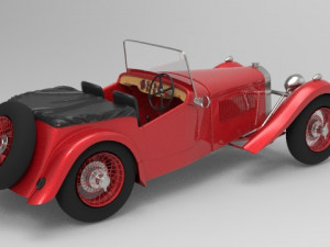 old car - hrg sport 1984 classic Model 3D