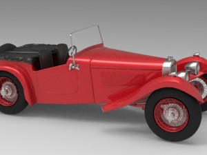 old car - hrg sport 1984 classic Model 3D