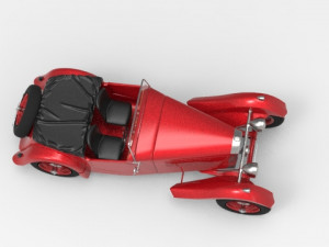 old car - hrg sport 1984 classic Model 3D