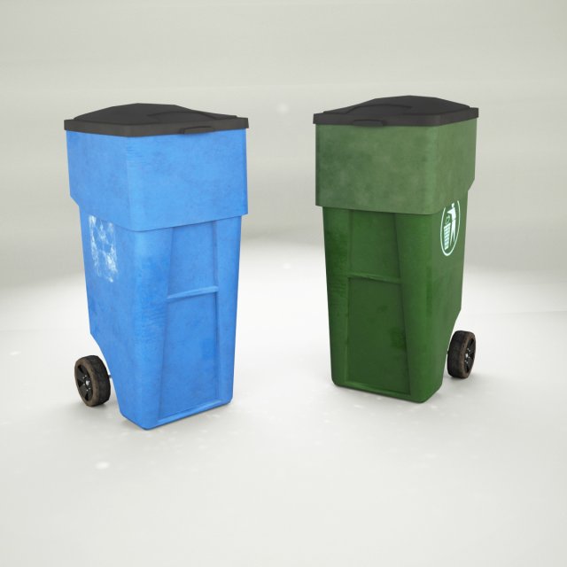 trashcan - dumpster Modelo 3D .c4d .max .obj .3ds .fbx .stl .blend 