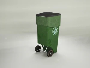poubelle - benne &agrave; ordures Modèle 3D