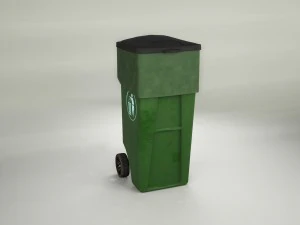 poubelle - benne &agrave; ordures Modèle 3D