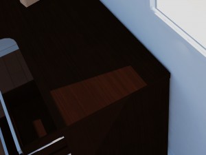office desk simple 3D-Modell