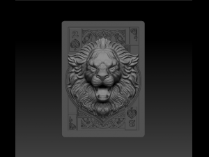 map pendant of a lion 3D Model