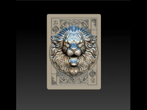map pendant of a lion 3D Model