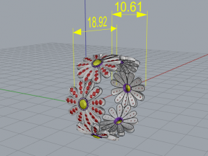 Ring flowers Modelo 3D