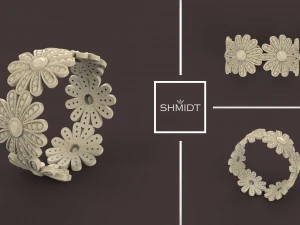 Ring flowers 3D Model