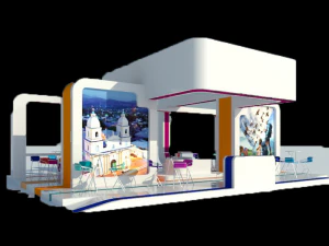 stand- exhibition booth 12x9m 3D Model