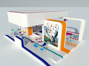 stand- exhibition booth 12x9m Modèle 3D