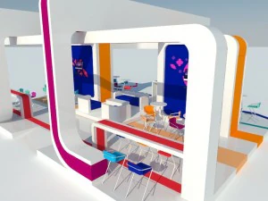 stand- exhibition booth 12x9m 3D Model