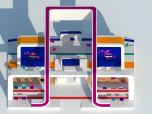 stand- exhibition booth 12x9m 3D Model