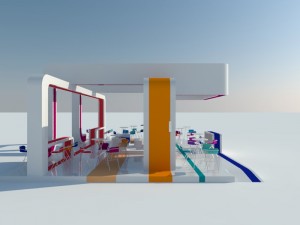 stand- exhibition booth 12x9m Modèle 3D