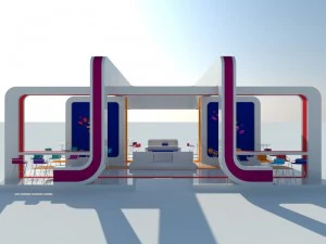 stand- exhibition booth 12x9m 3D Model