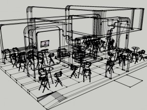 stand- exhibition booth 12x9m Modèle 3D