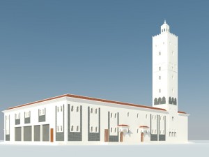 mosque exterior 3D 模型