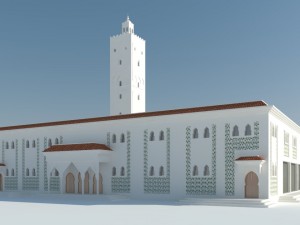 mosque exterior 3D 模型