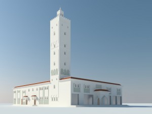 mosque exterior 3D 模型