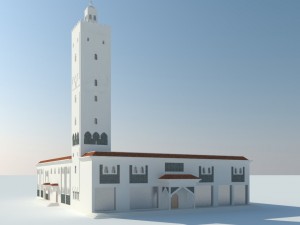 mosque exterior 3D 模型