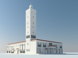 mosque exterior 3D 模型