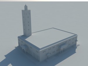 mosque exterior 3D 模型