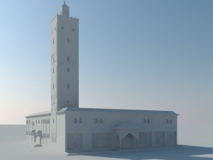 mosque exterior 3D 模型